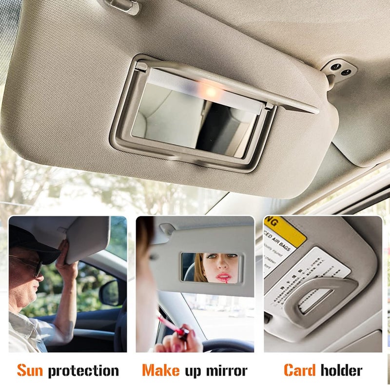 AEagle Sun Visor with Vanity Light for 2013-2018 Nissan Altima Without Sunroof, Right Passenger Side Beige Sunvisor Replacement 96400-3TA2A - Image 5